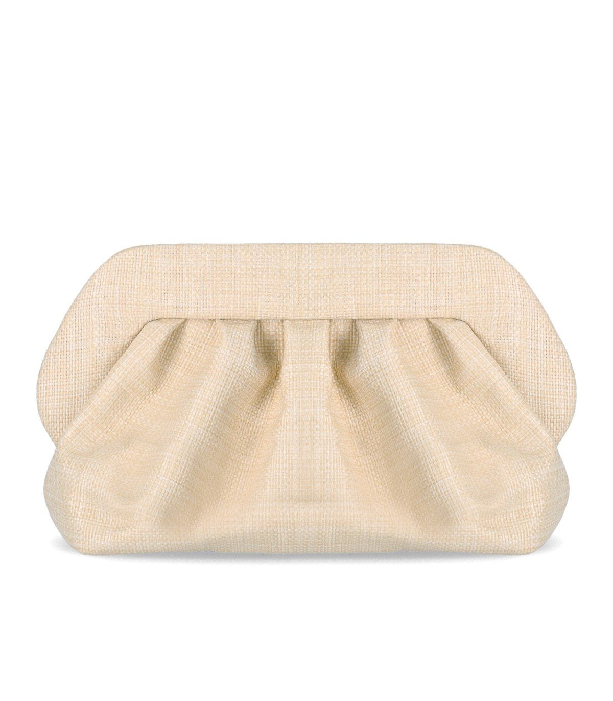 THEMOIRè BIOS PAPER FRINGE BUTTER CLUTCH