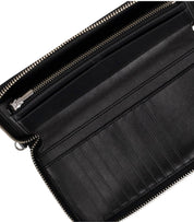 MARC JACOBS THE COVERED J MARC CONTINENTAL BLACK WALLET