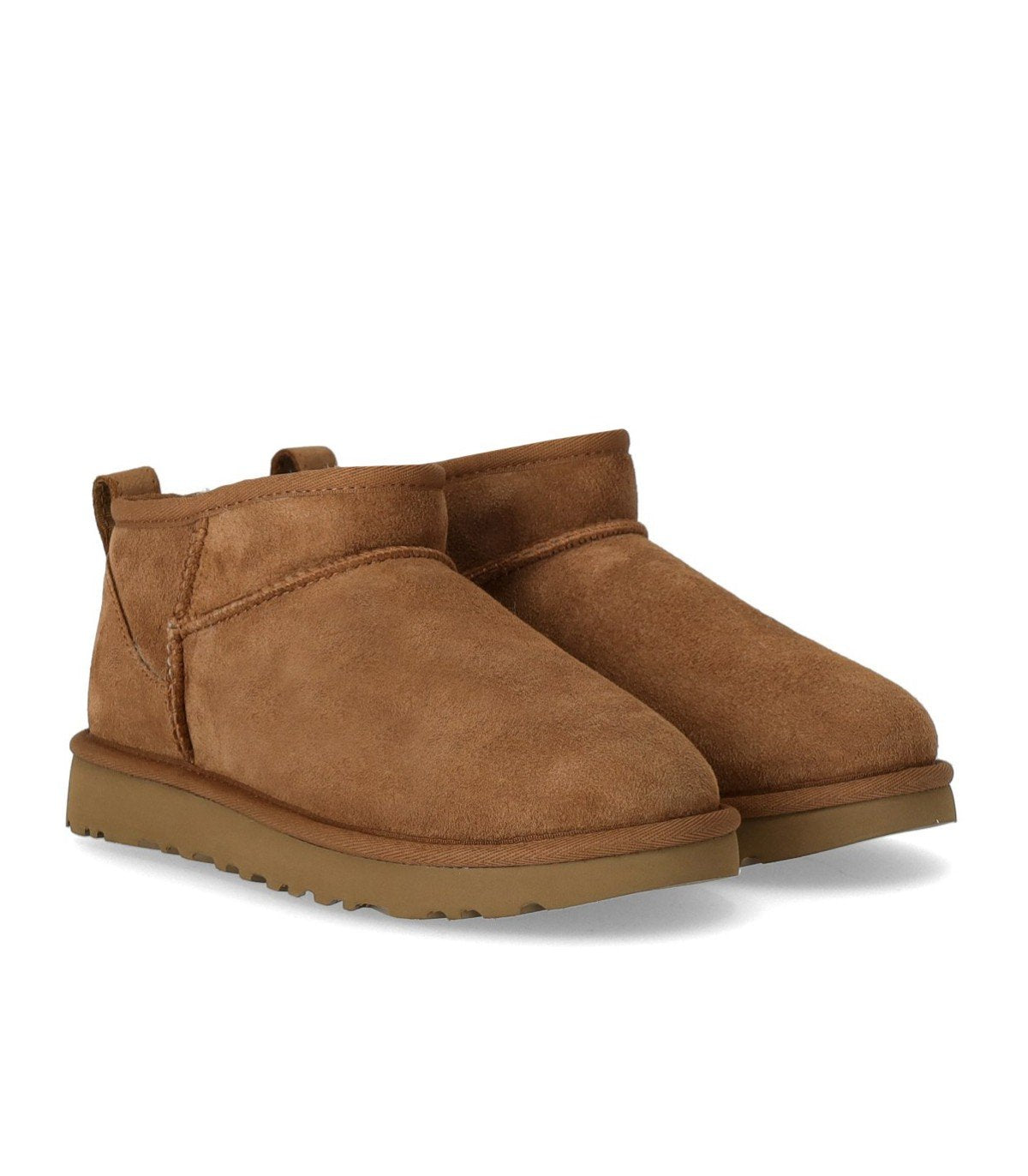 UGG CLASSIC ULTRA MINI CHESTNUT ANKLE BOOT