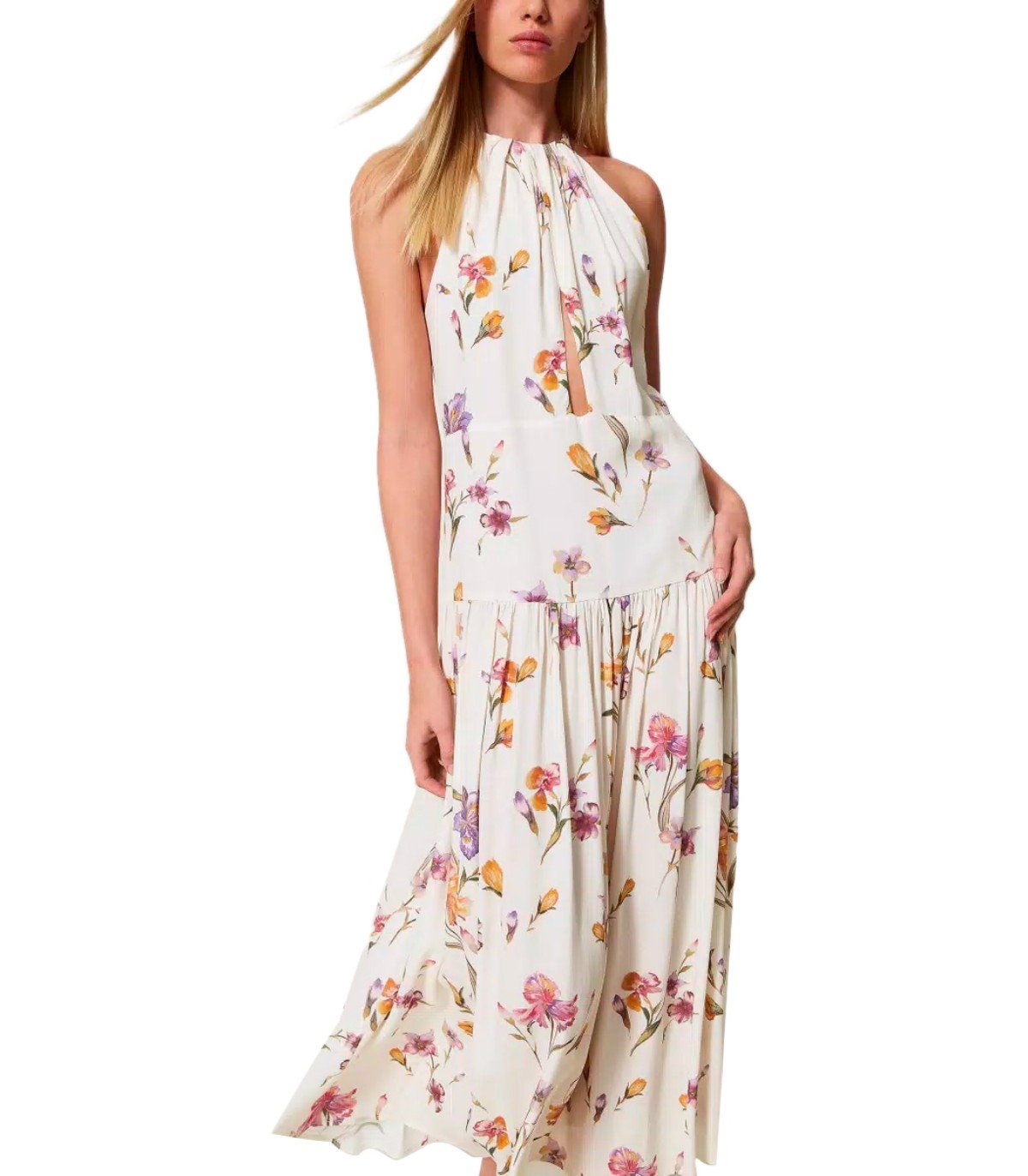 TWINSET MADREPERLA FLORAL LONG DRESS