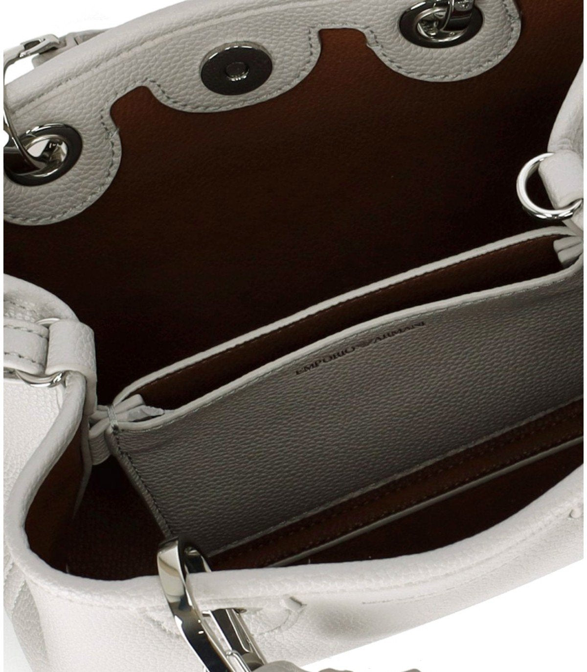 EMPORIO ARMANI MYEA PERLA TABACCO MINI SHOPPING BAG