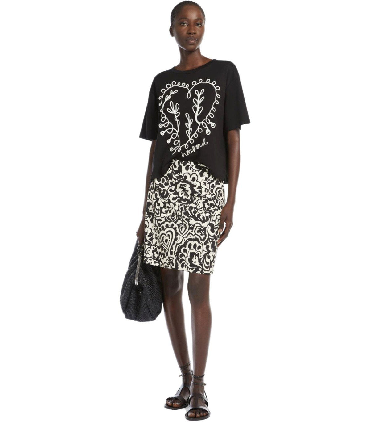 T-SHIRT LECCO NERA MAX MARA WEEKEND