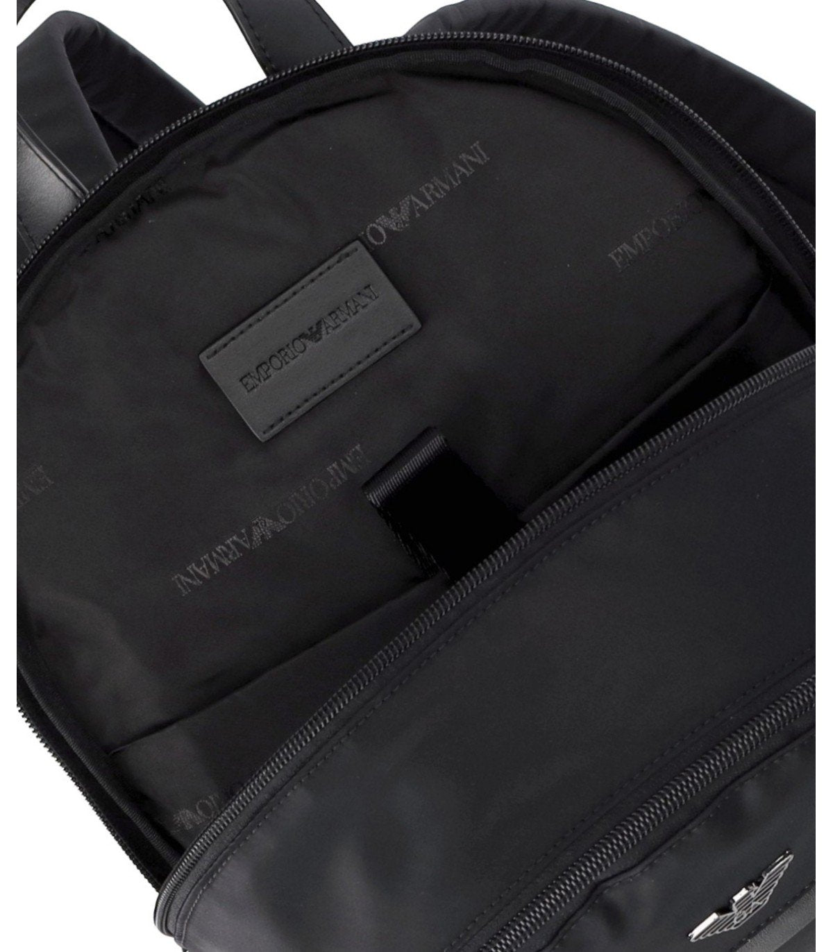 EMPORIO ARMANI BLACK BACKPACK