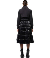 PIUMINO LUNGO A RUOTA NERO ELISABETTA FRANCHI