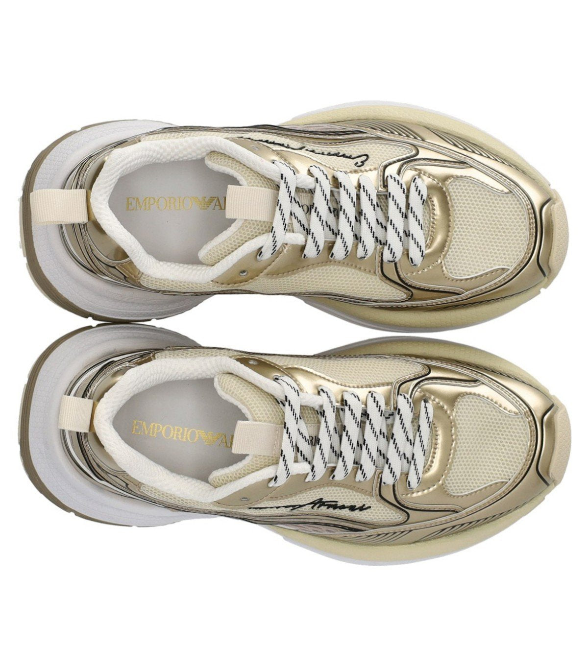 EMPORIO ARMANI GOLD SNEAKER
