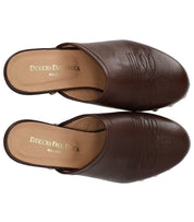 DUCCIO DEL DUCA BROWN HEELED CLOG