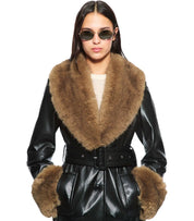 STAND STUDIO ESTELLA ZWART COAT