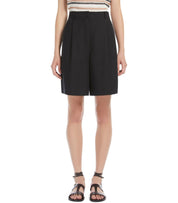 MAX MARA WEEKEND ECUBA BLACK BERMUDA SHORTS