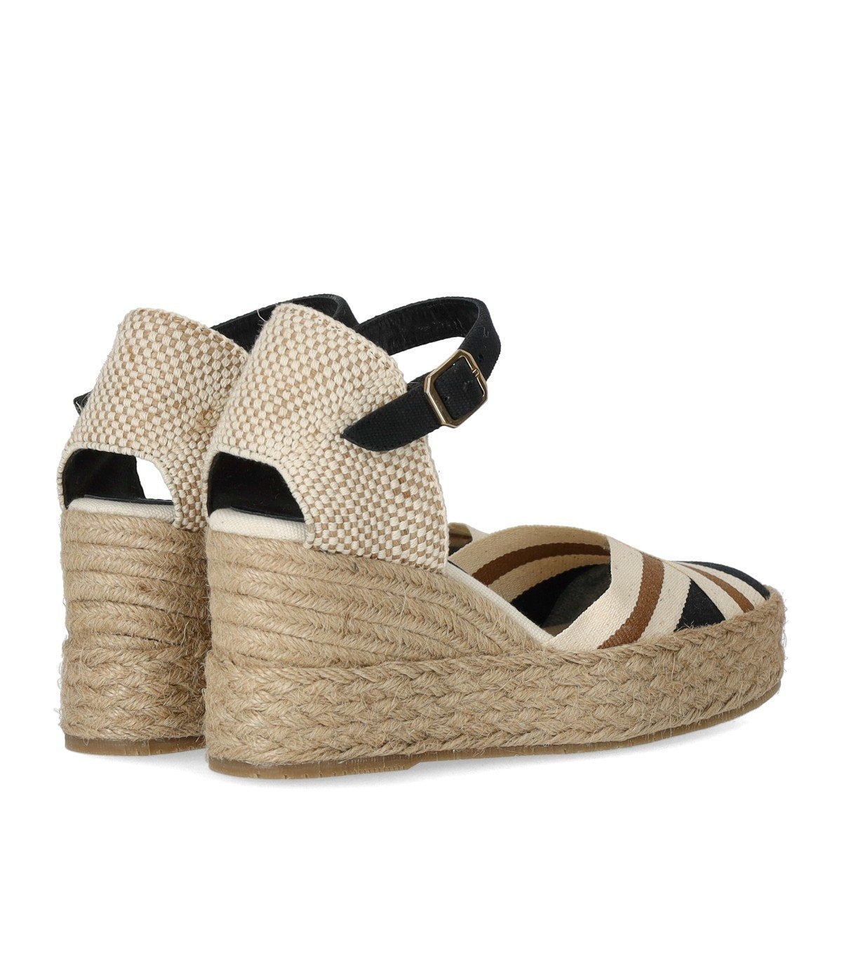 ESPADRILLE À SEMELLE COMPENSÉE SICILY NOIRE PALOMITAS