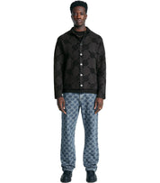 DAILY PAPER KIRABO MONOGRAM DARK GREY CARDIGAN