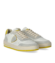 PHILIPPE MODEL NICE WHITE YELLOW SNEAKER