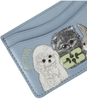 GANNI BOU LIGHT BLUE CARD HOLDER