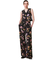 GILET A FIORI NERO TWINSET