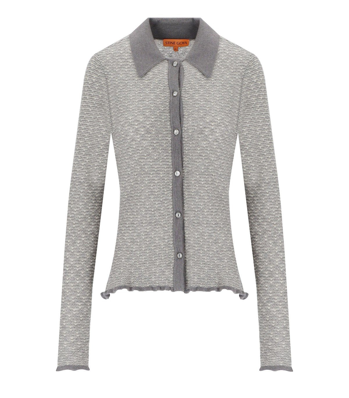 STINE GOYA BOBBI GREY CARDIGAN