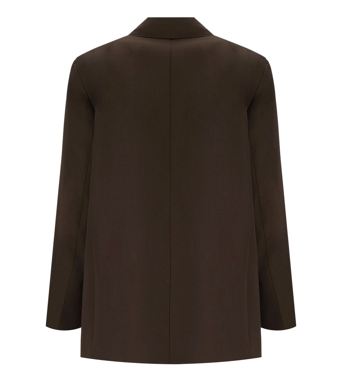 MAX MARA WEEKEND GINSENG BROWN SINGLE-BREASTED BLAZER