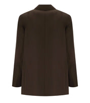 MAX MARA WEEKEND GINSENG BROWN SINGLE-BREASTED BLAZER