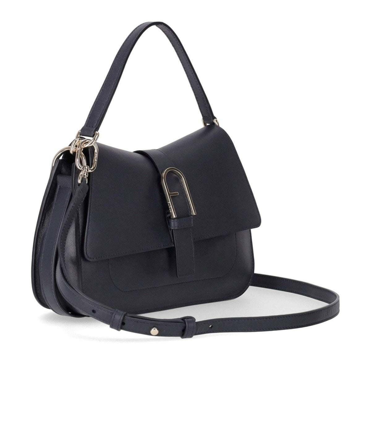 FURLA FLOW M NAVY HANDBAG