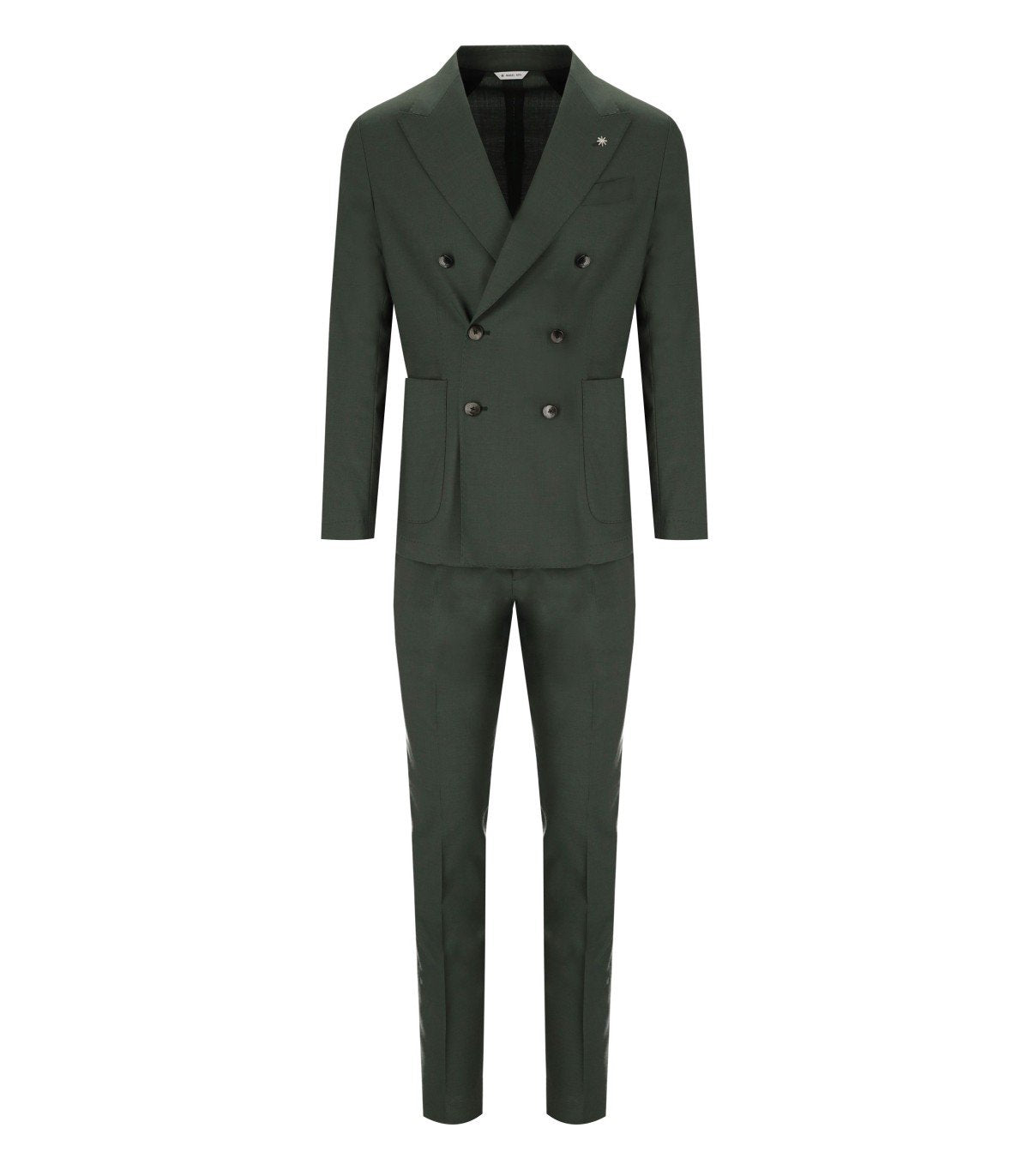 MANUEL RITZ GREEN DOUBLE-BREASTED SUIT