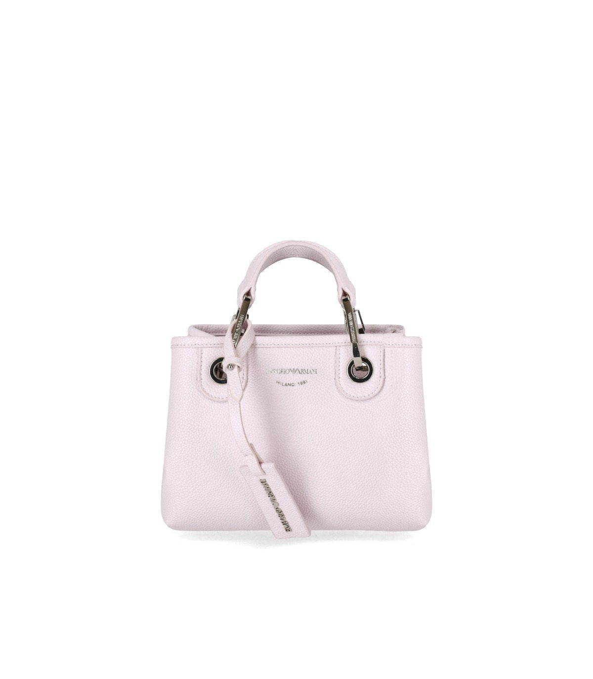 EMPORIO ARMANI MYEA BABY PINK TERRA MINI SHOPPING BAG