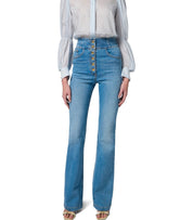 ELISABETTA FRANCHI HIGH WAISTED JEANS WITH BUTTONS