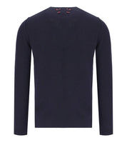 BOB BACH NAVY BLUE CREWNECK SWEATER