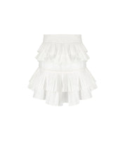 ESSENTIEL ANTWERP HUPAUL WHITE MINI SKIRT