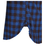 GMF 695 BLEU BROWN CHECKERED SHIRT