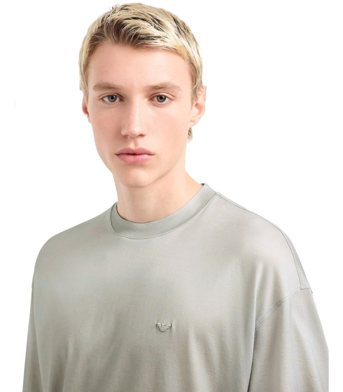 EMPORIO ARMANI GREY DEGRADÉ T-SHIRT