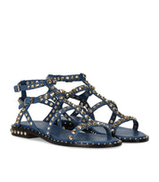 ASH PRECIOUS BLUE FLAT SANDAL