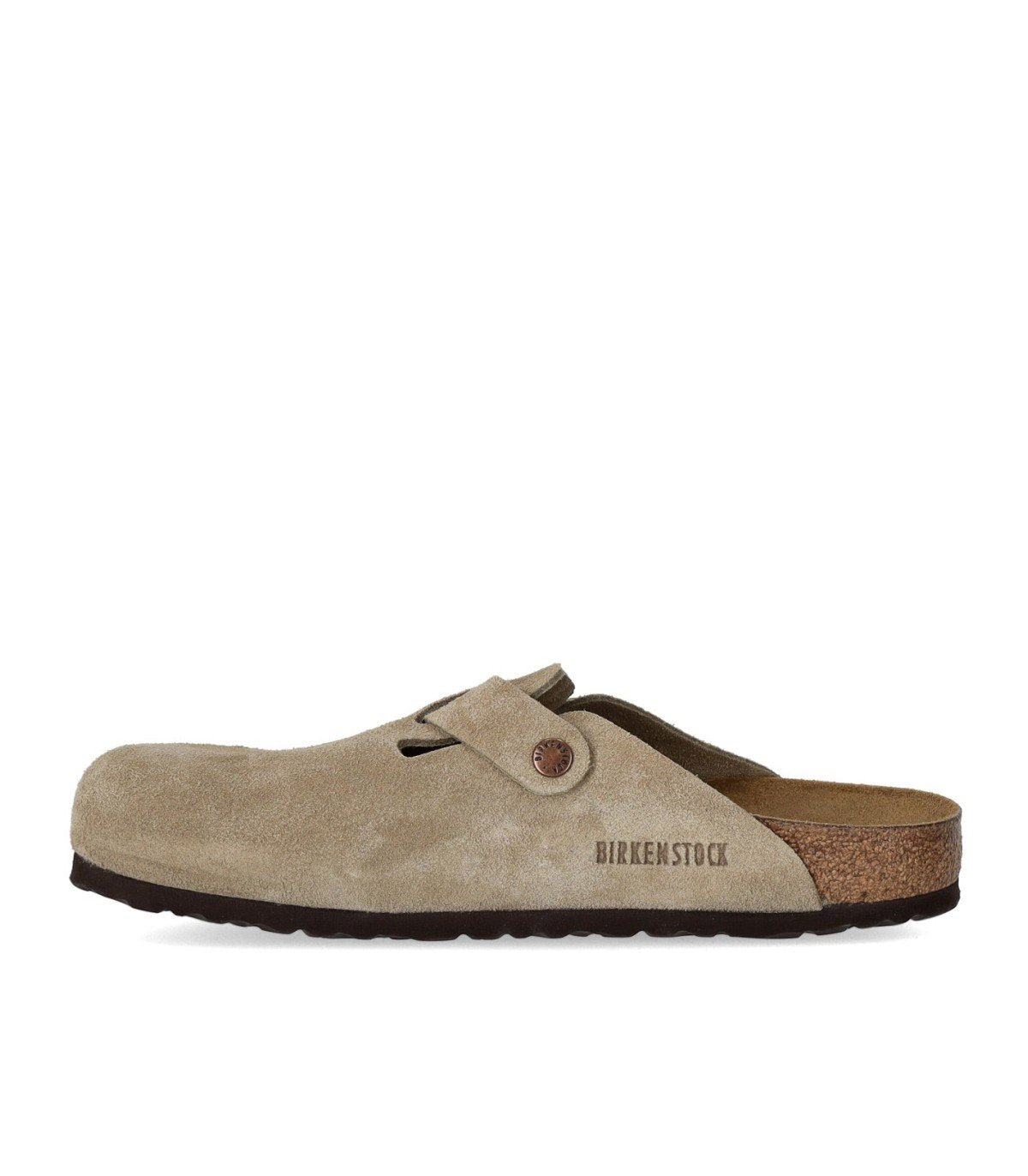 CLOG UNISEX BOSTON SUEDE TAUPE BIRKENSTOCK