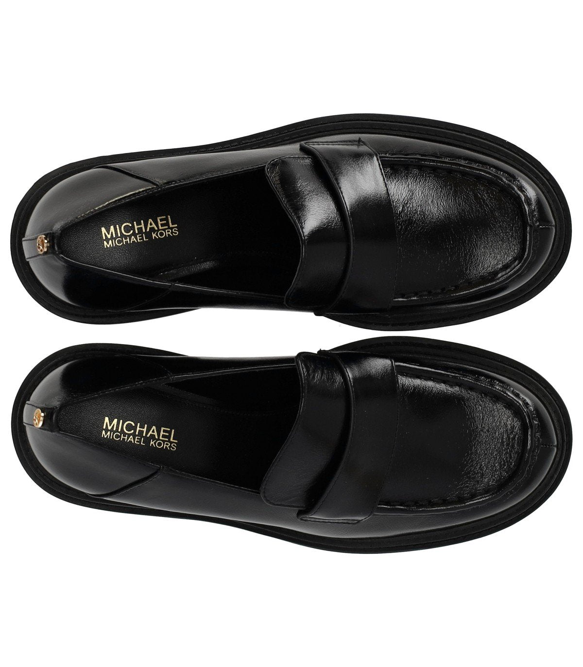 MICHAEL KORS ROCCO BLACK HEELED LOAFER