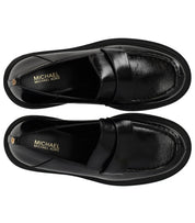 MICHAEL KORS ROCCO BLACK HEELED LOAFER