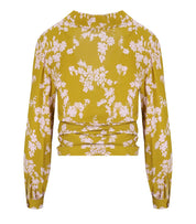 ELISABETTA FRANCHI CURRY QUARZO FLORAL SHIRT