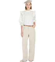 MAX MARA WEEKEND TADDEO WHITE BLOUSE