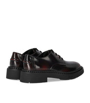 ASH MERCURY BLACK/BURGUNDY LACE-UP SHOE