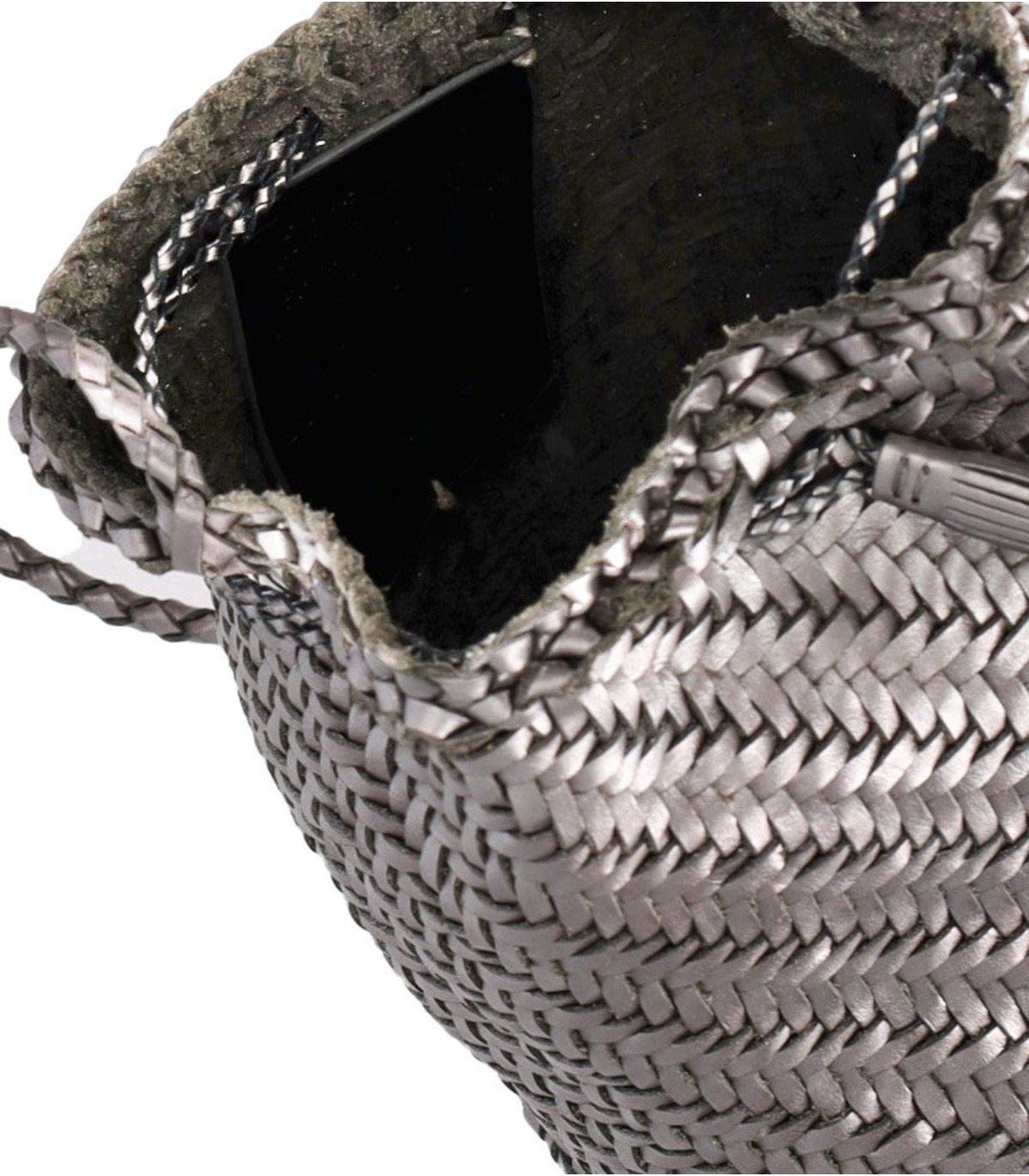 DRAGON DIFFUSION POMPON DOUBLE JUMP COVERTFOIL CROSSBODY BAG