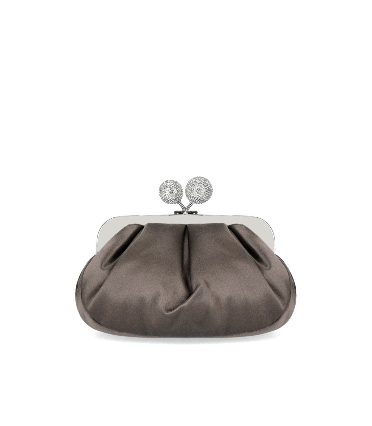 MAX MARA WEEKEND PASTICCINO EMMY SMALL PIOMBO CLUTCH BAG