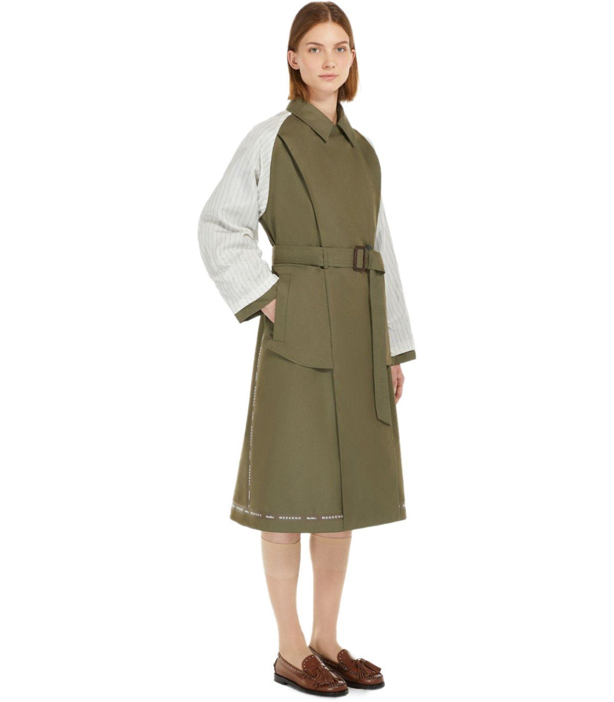 MAX MARA WEEKEND CANASTA KAKI TRENCH