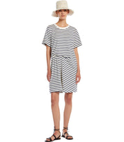 MAX MARA WEEKEND PIREO BLUE STRIPED DRESS