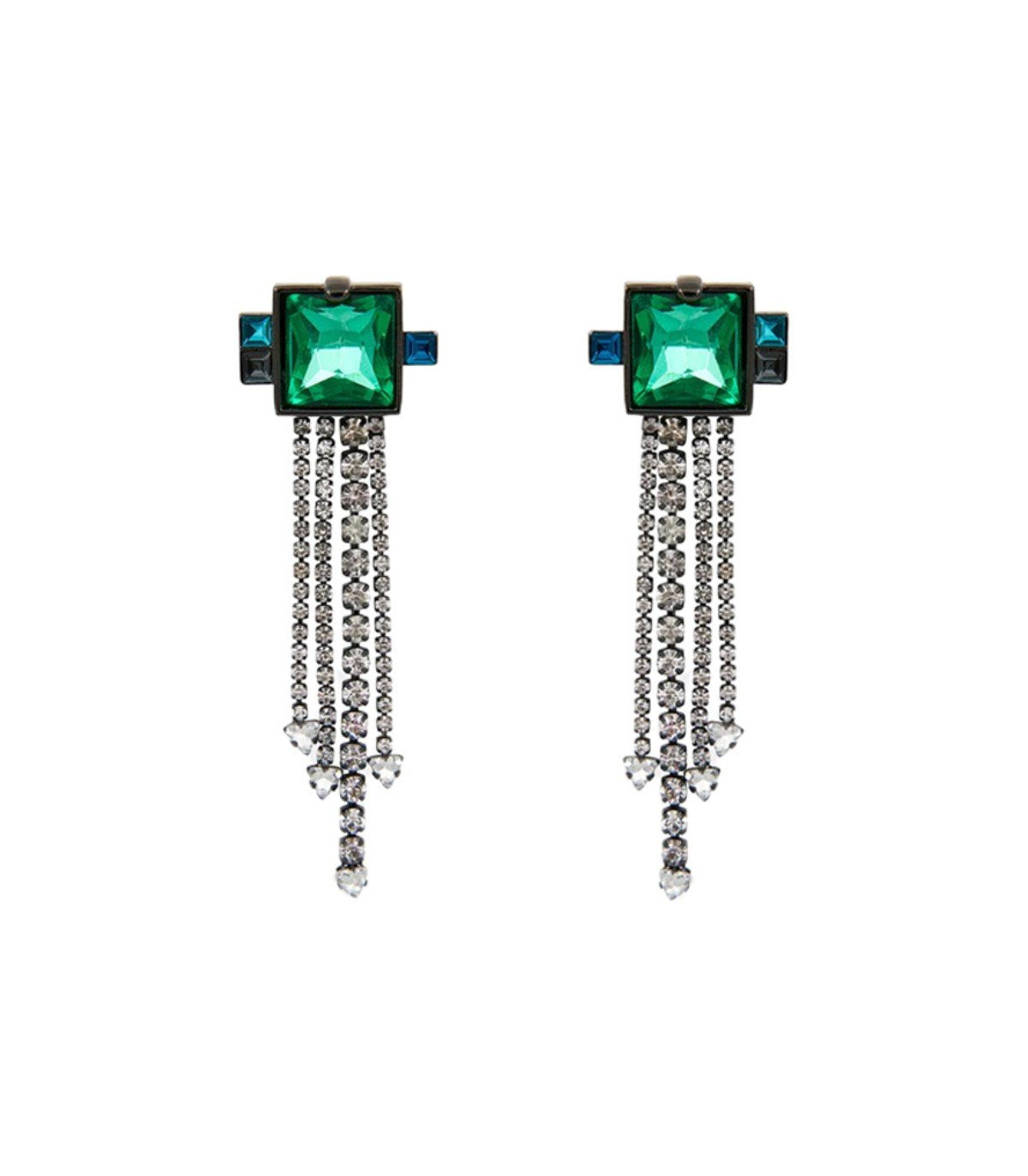 ESSENTIEL ANTWERP HONATA GREEN EARRINGS
