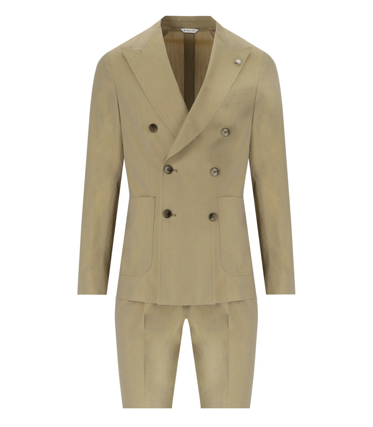 MANUEL RITZ GREEN DOUBLE-BREASTED SUIT