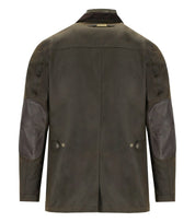 BARBOUR OGSTON WAX OLIVE GREEN JACKET