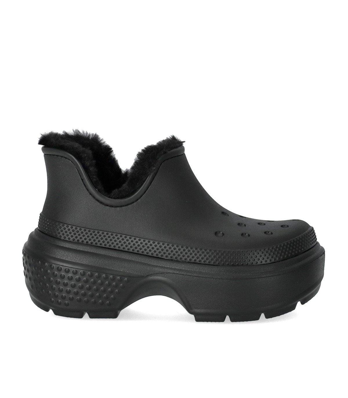 CROCS STOMP BLACK BOOTIE