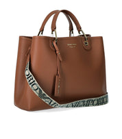 EMPORIO ARMANI MYEA TOBACCO SHOPPING BAG