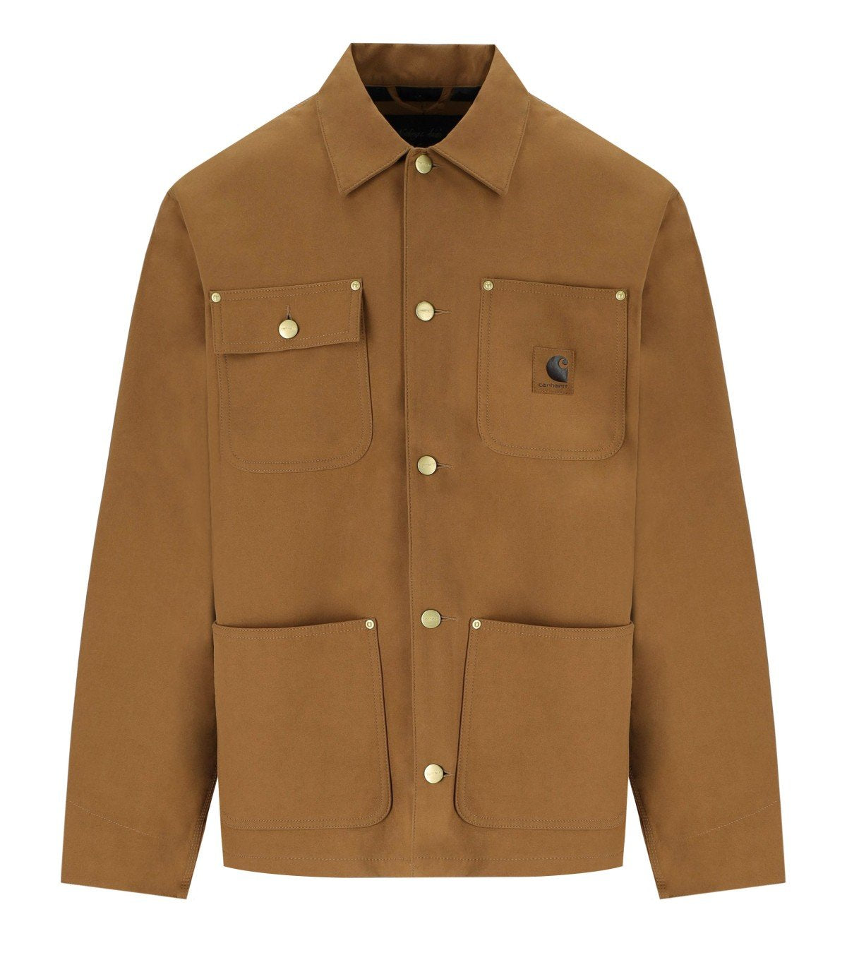 CARHARTT WIP MICHIGAN ARTIFICIAL SUEDE HAMILTON BROWN COAT