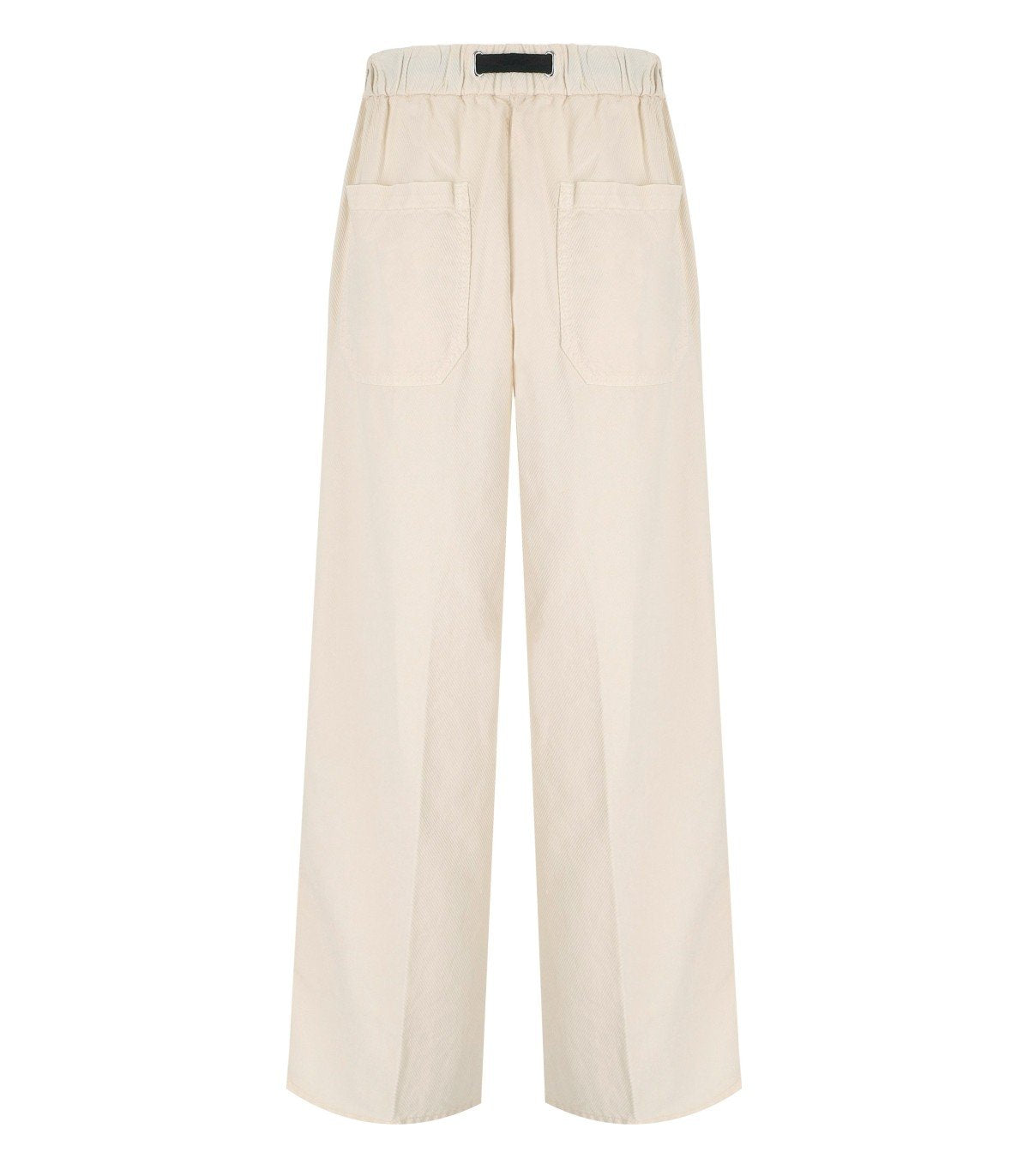 WHITE SAND CAROL CREAM RIBBED PANTS