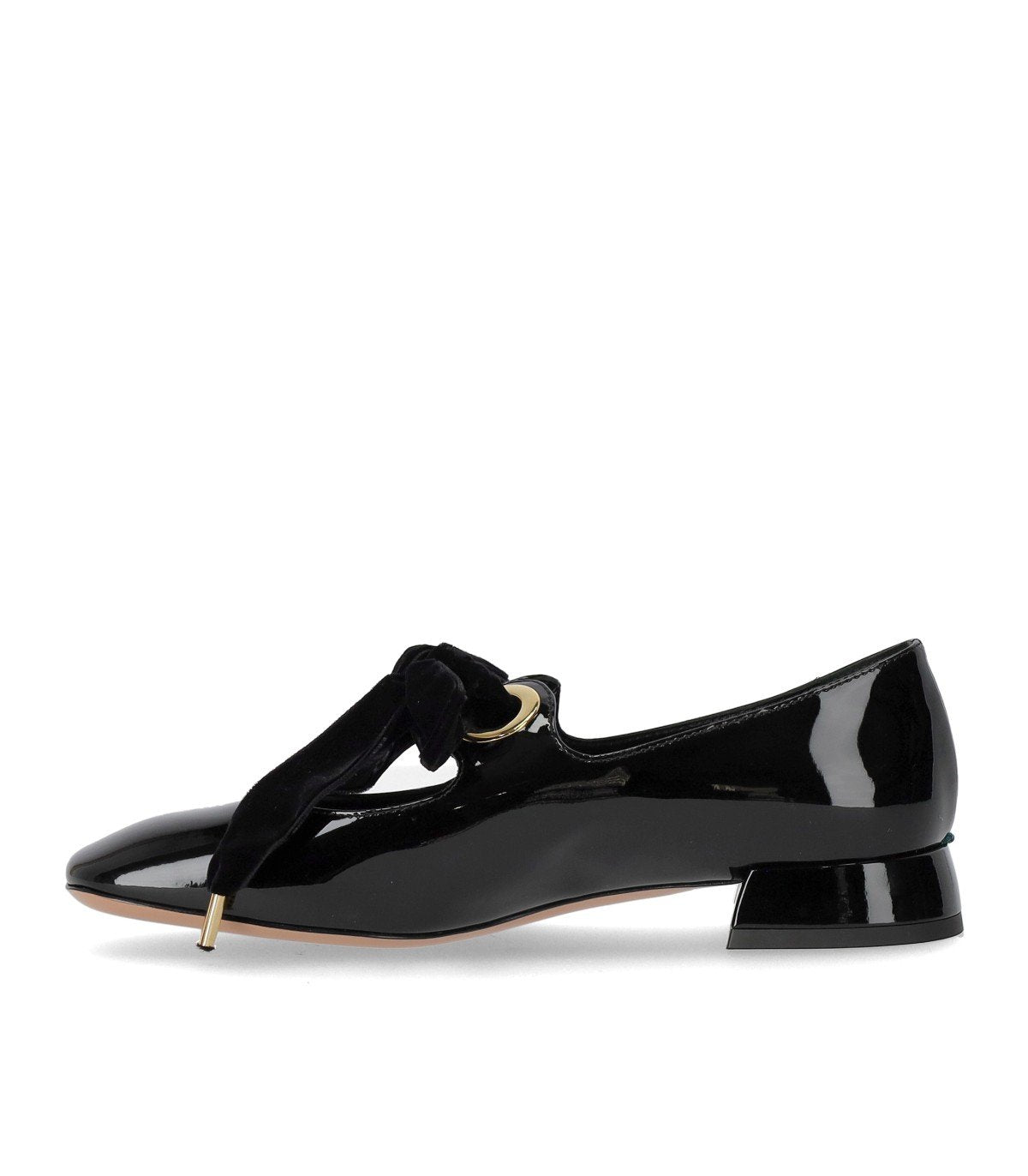 A.BOCCA MARY JANE BLACK BALLET FLAT WITH BOW