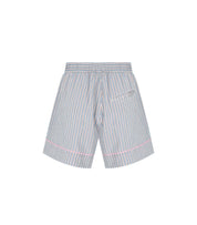 GANNI SOFT CHAMBRAY STRIPED SHORTS