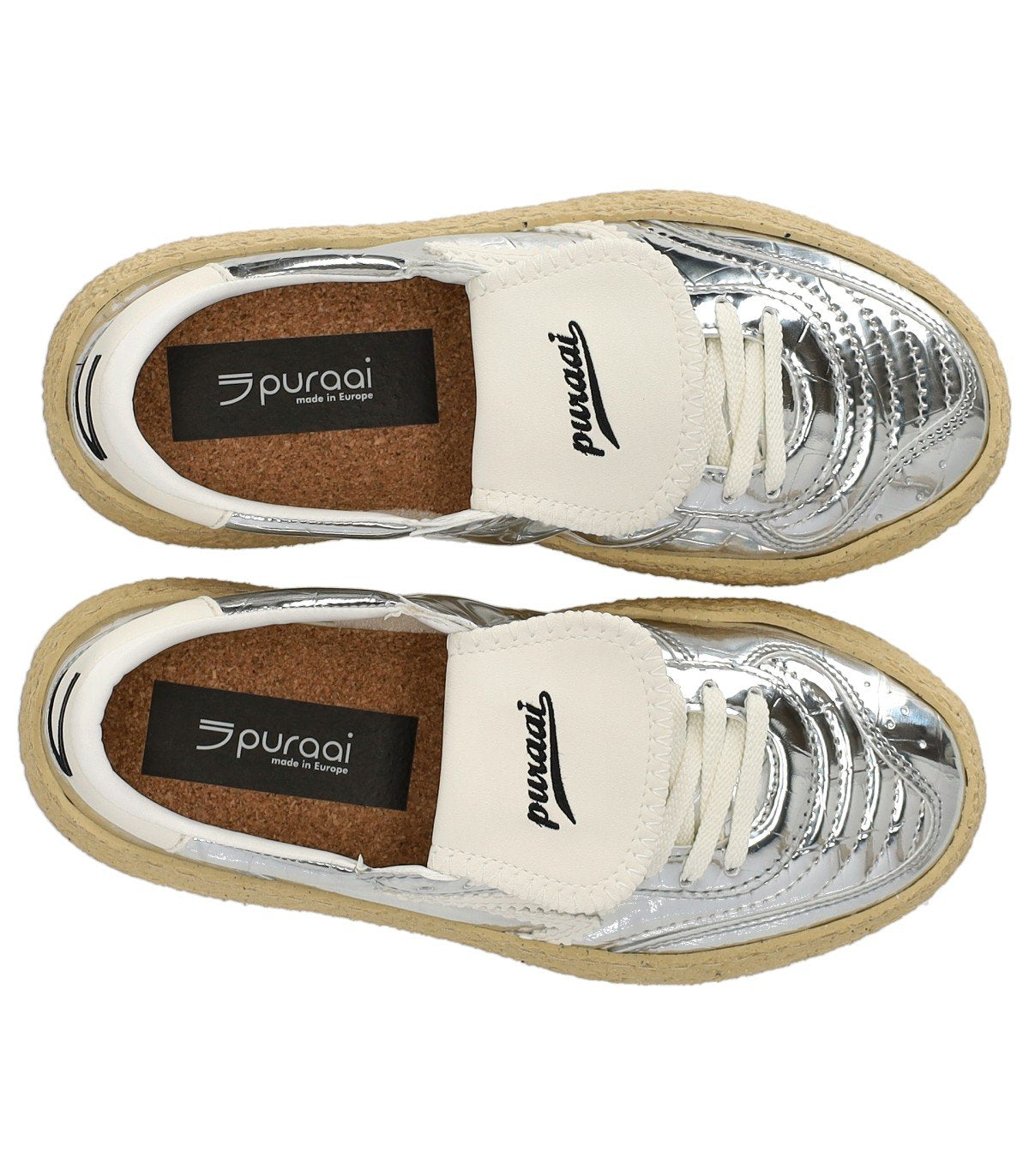 PURAAI 4.05 POLLY COCCO SILVER SNEAKER