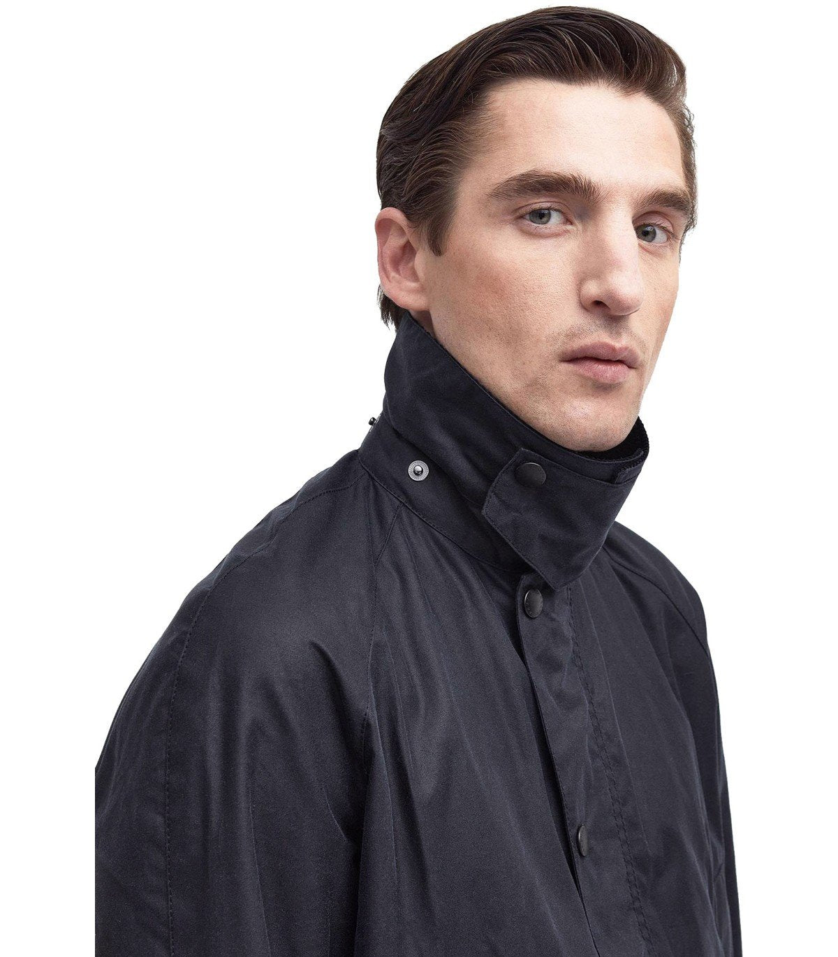 BARBOUR ASHBY WAX NAVY BLUE JACKET